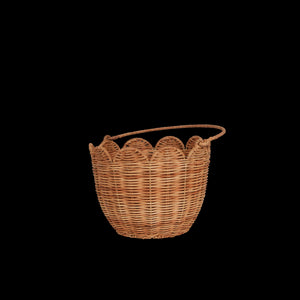 Rattan Tulip Carry Basket in Natural