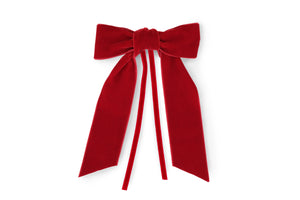 Red Velvet Napkin Bows, Set of 4