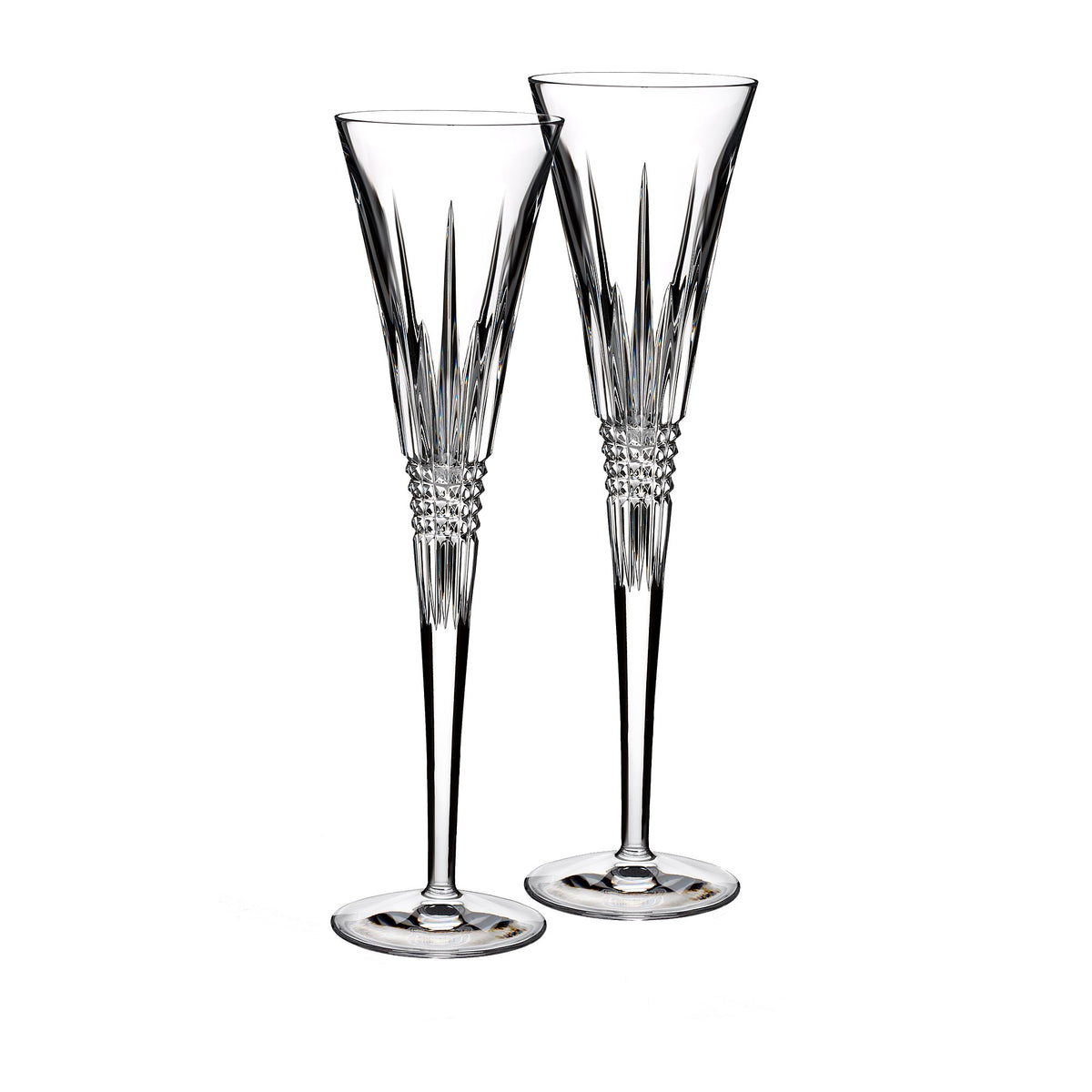 Lismore Diamond Toasting Flute, Pair