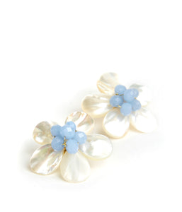 Libby Mother of Pearl Bluebell Earrings