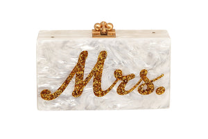 Slim Jean Mrs. Clutch in Gold Confetti