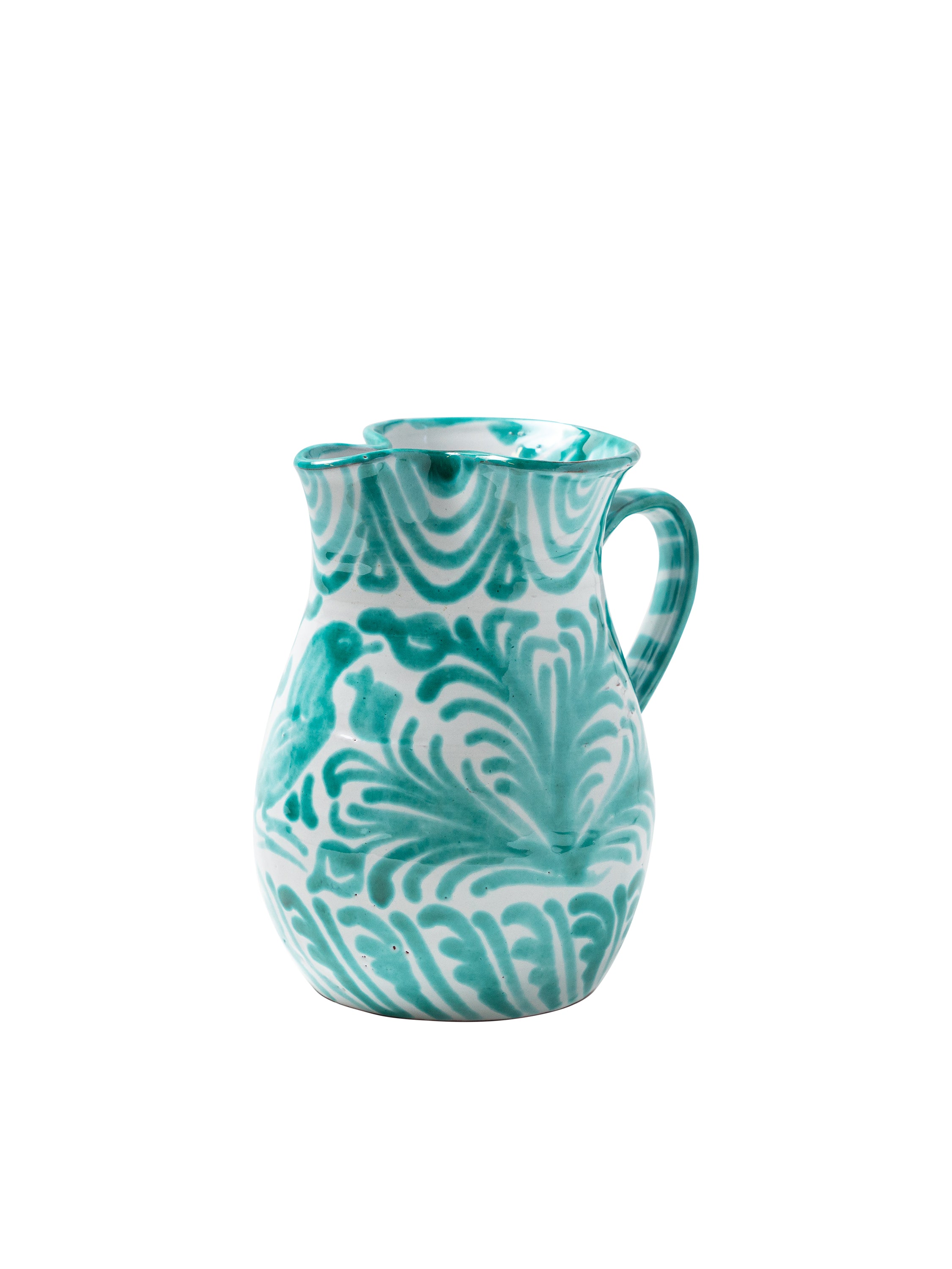 Casa Verde Small Pitcher with Hand-painted Designs