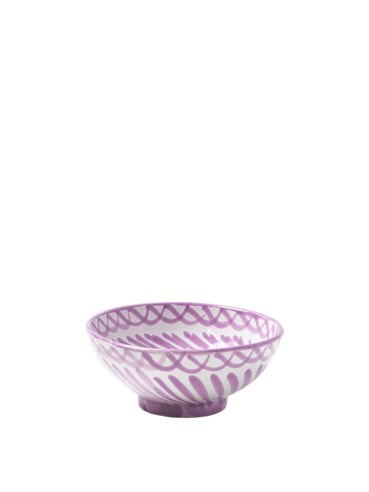 Casa Lila Small Bowl with Hand-painted Designs