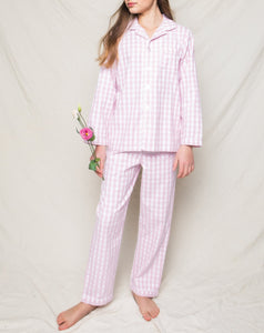 Pink Gingham Pajama Set