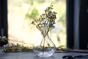 Small Crystal Vase with Stars Design