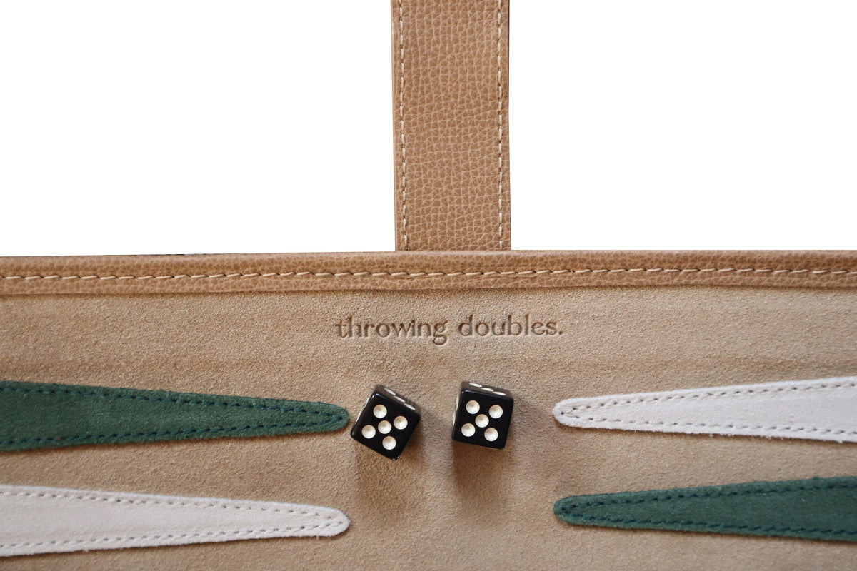 Travel Backgammon Board Tan Neutral