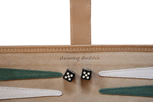 Travel Backgammon Board Tan Neutral