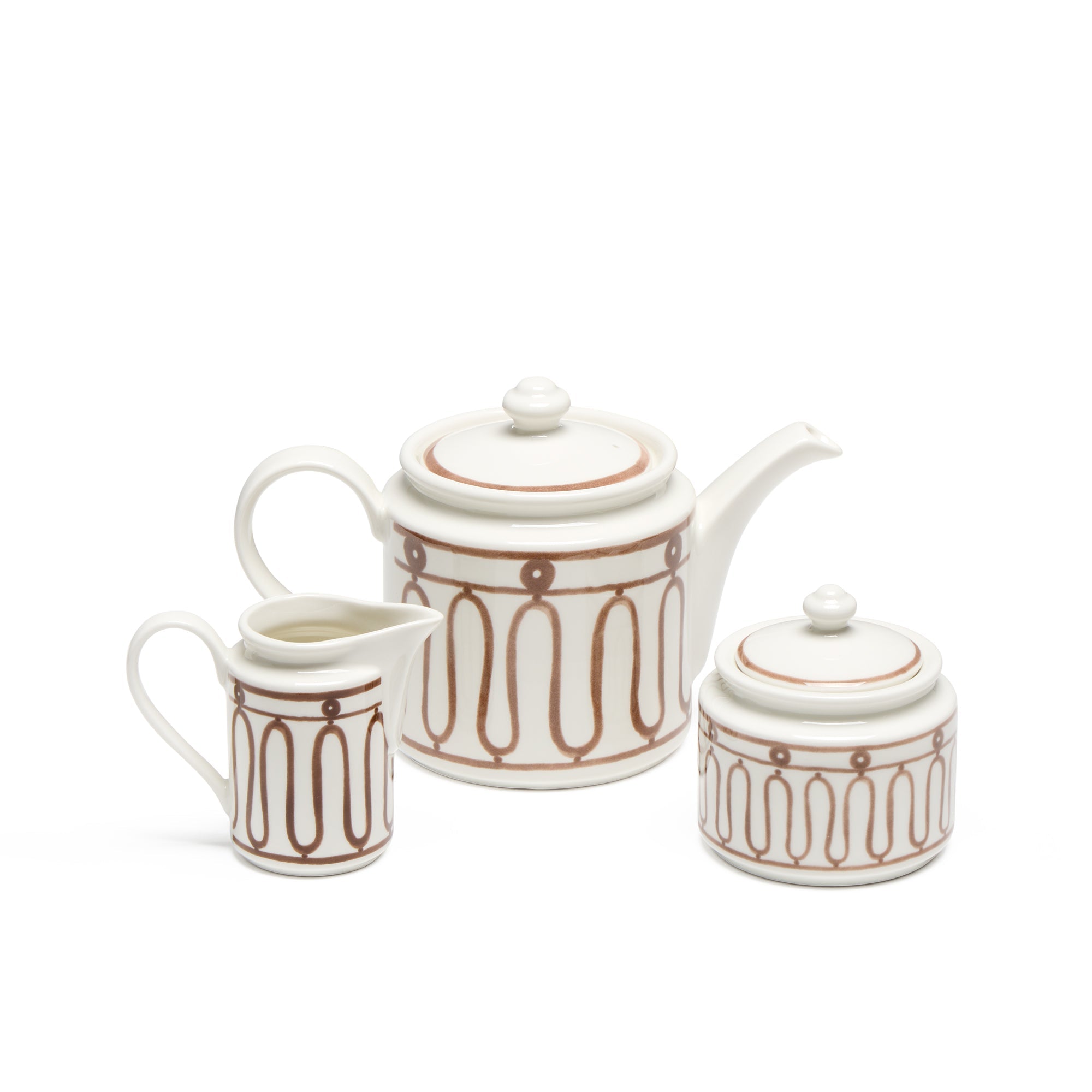 The Kyma Brown Tea Set