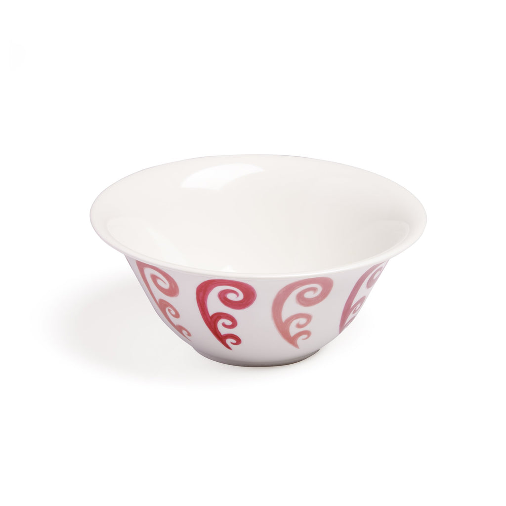 Athenee Two Tone Pink Peacock Salad Bowl