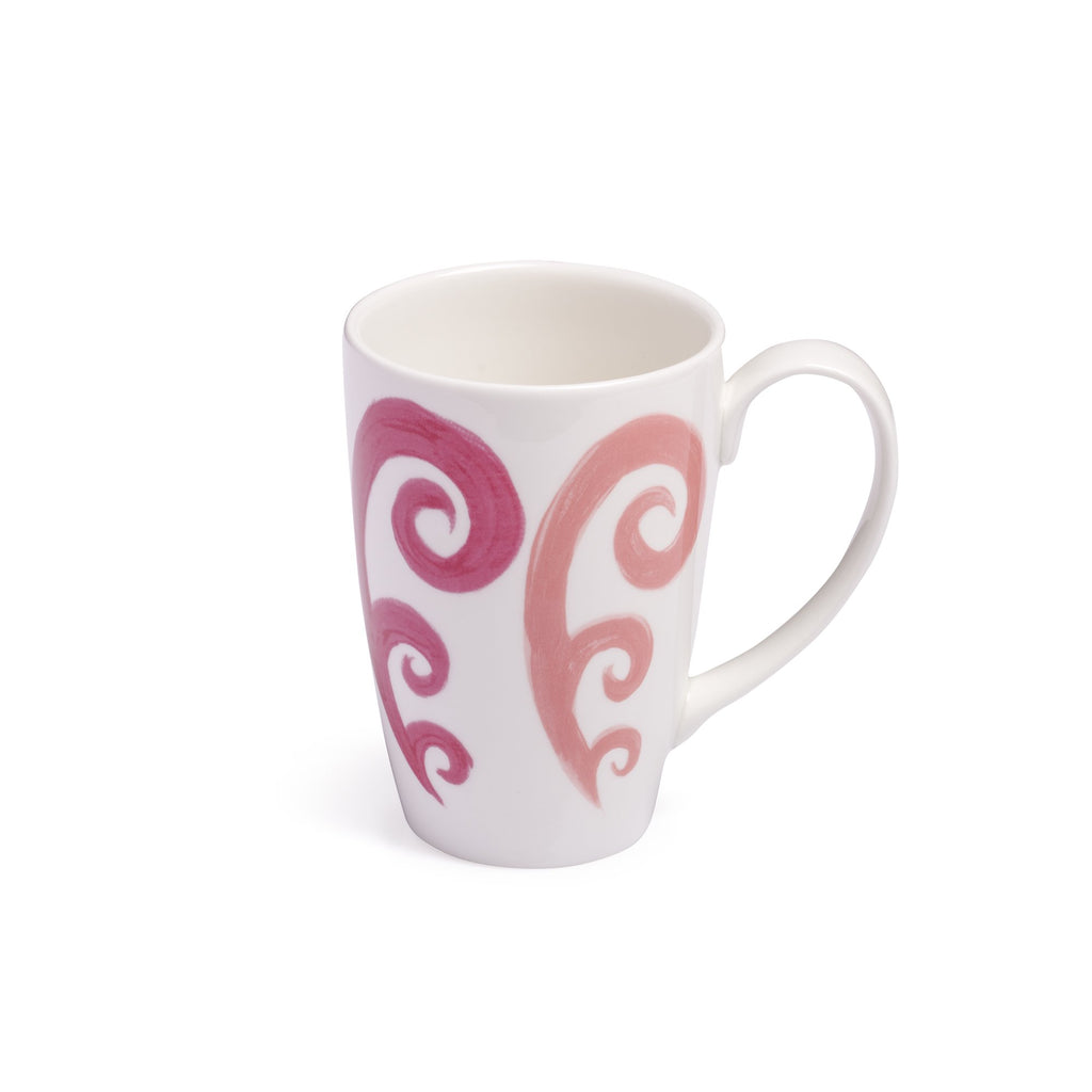 Athenee Two Tone Pink Peacock Mug