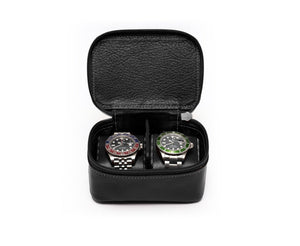 Travel Watch Case No. 257 | Vintage Black Leather - Ghurka