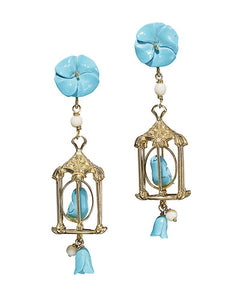 Pagoda Earring in Turquoise