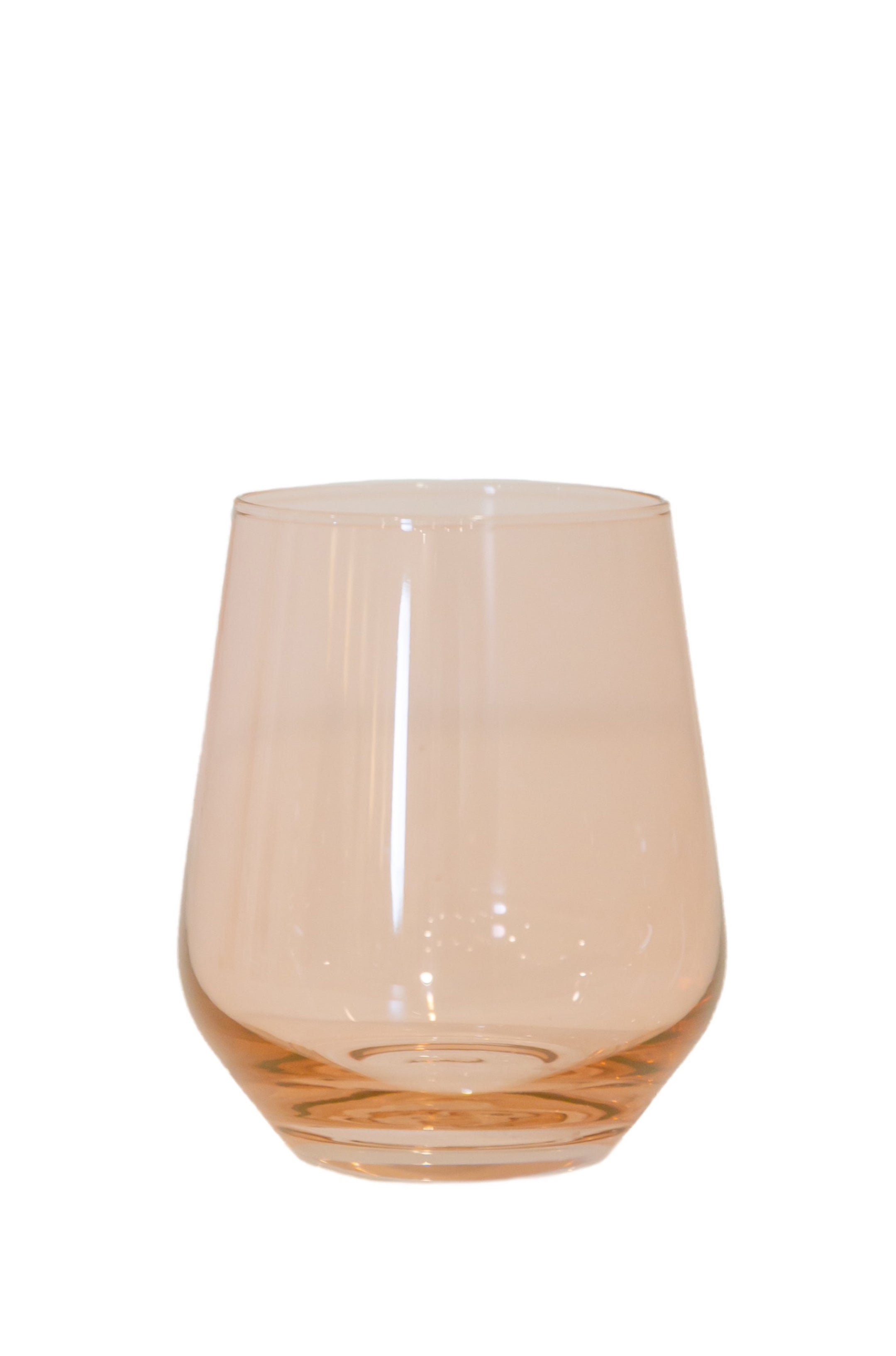 Wine Stemless, Set of 6 Blush Pink