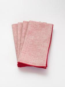 Waller Red Chambray Napkin Set