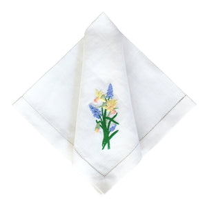 Hyacinth + Daffodil Dinner Napkins