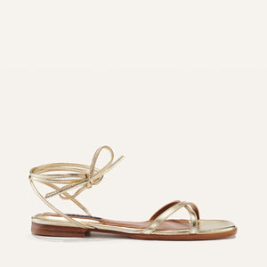 The Wrap Sandal in Champagne